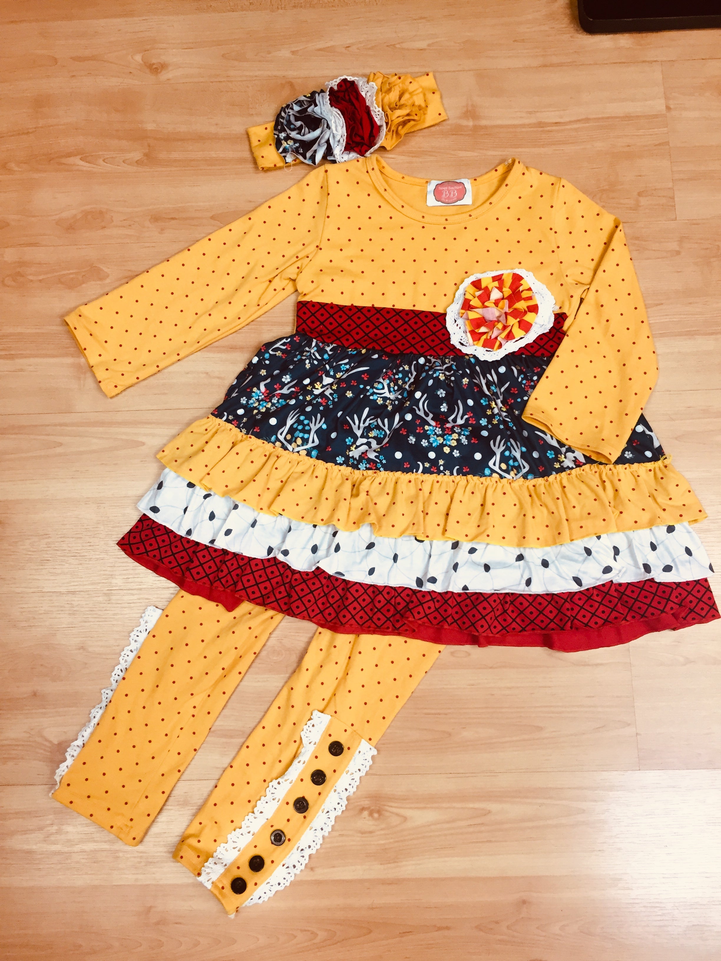 Golden Sienna. Girls gorgeous outfit. Sizes 2T-7T. 3T - Boho Leggings Golden Sienna. Girls gorgeous outfit. Sizes 2T-7T. 3T - Boho Leggings
